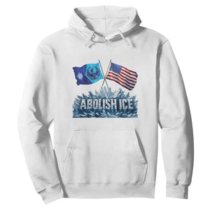 Abolish Ice Minnesota American Flag Hoodie MN Rebel Loon Resistance Protest TS02 White Print Your Wear