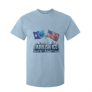 Abolish Ice Minnesota American Flag T Shirt For Kid MN Rebel Loon Resistance Protest TS02 Light Blue Print Your Wear
