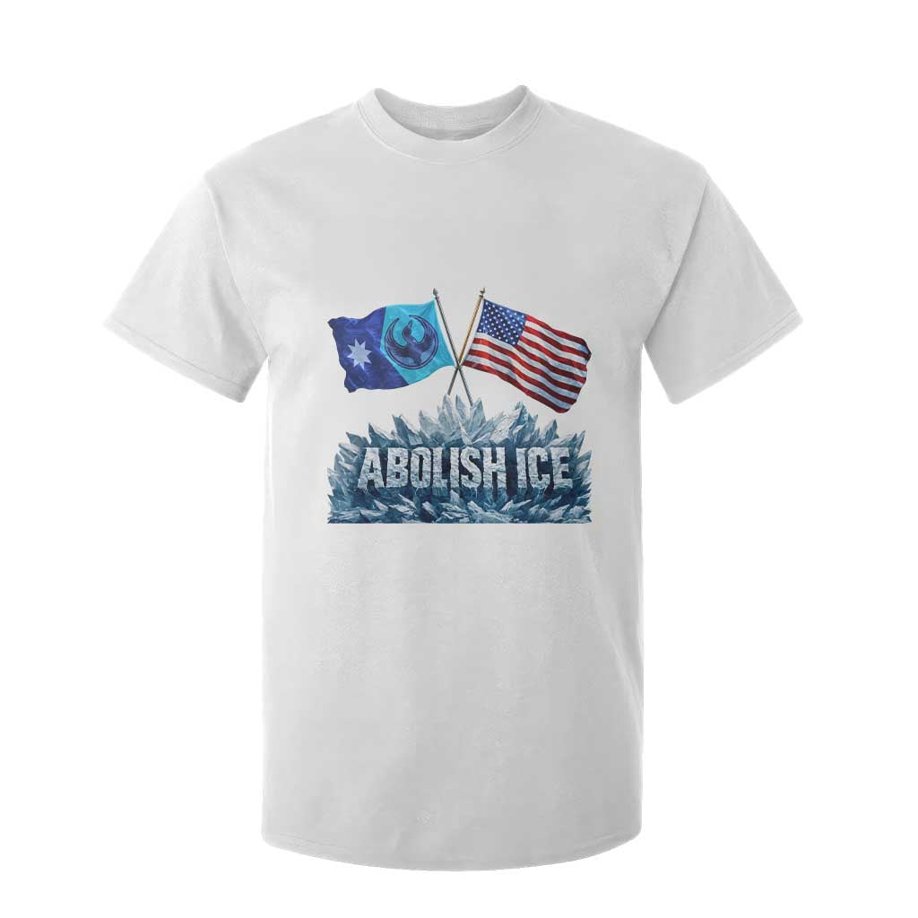 Abolish Ice Minnesota American Flag T Shirt For Kid MN Rebel Loon Resistance Protest TS02 White Print Your Wear