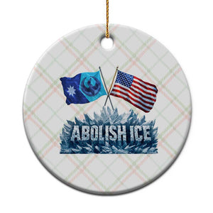 Abolish Ice Minnesota American Flag Ceramic Ornament MN Rebel Loon Resistance Protest TS02 1pc Christmas Plaid Print Your Wear