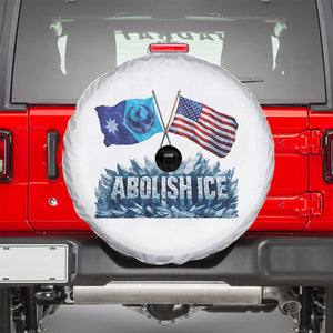 Abolish Ice Minnesota American Flag Spare Tire Cover MN Rebel Loon Resistance Protest TS02 White Print Your Wear