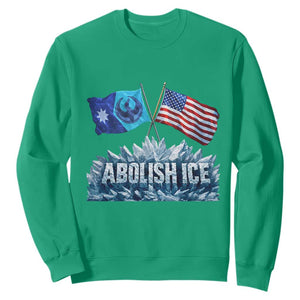 Abolish Ice Minnesota American Flag Sweatshirt MN Rebel Loon Resistance Protest TS02 Irish Green Print Your Wear