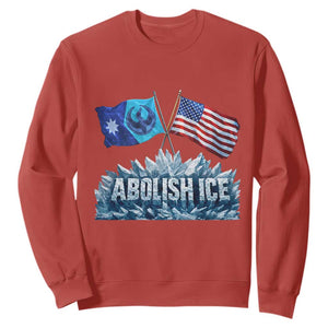 Abolish Ice Minnesota American Flag Sweatshirt MN Rebel Loon Resistance Protest TS02 Red Print Your Wear