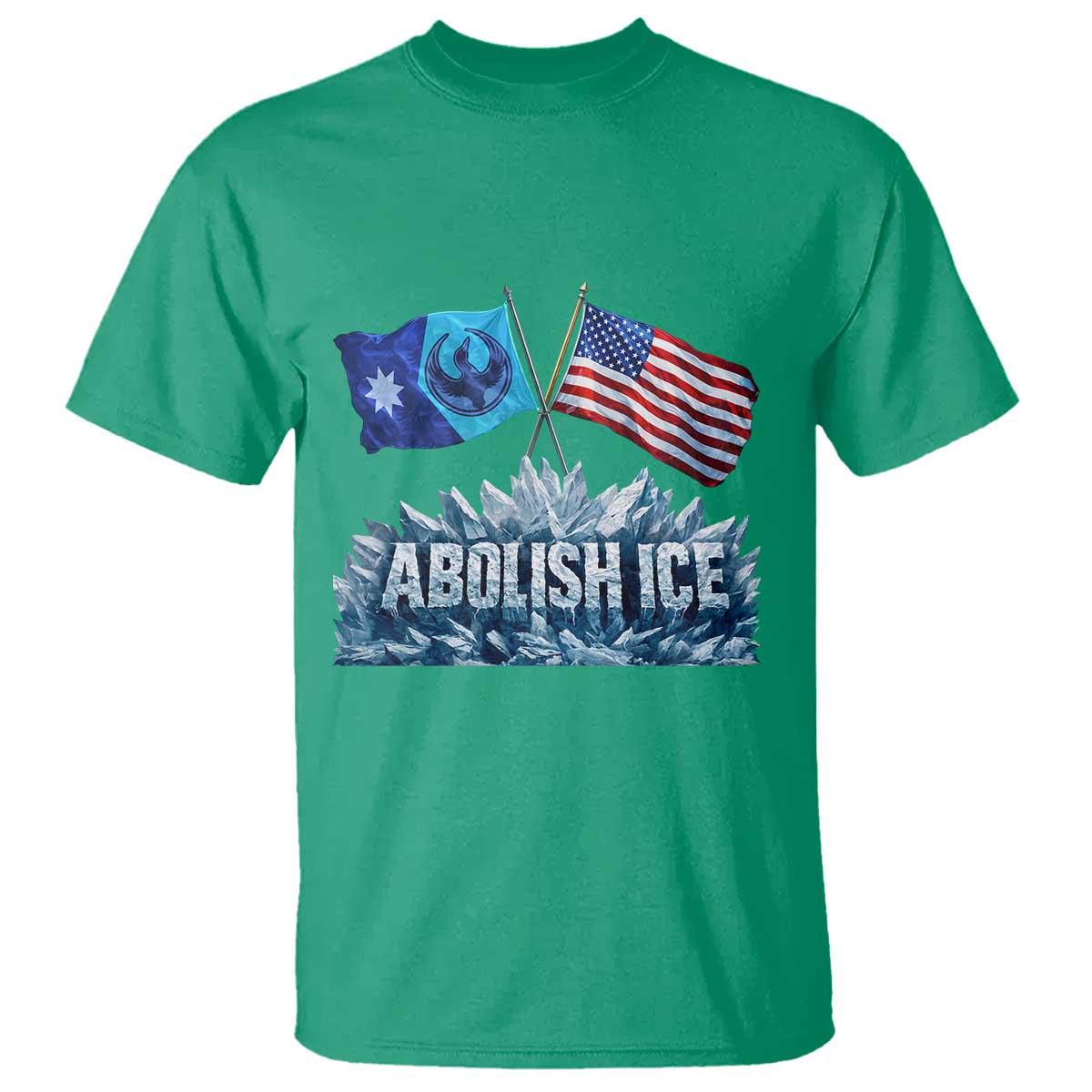 Abolish Ice Minnesota American Flag T Shirt MN Rebel Loon Resistance Protest TS02 Irish Green Print Your Wear