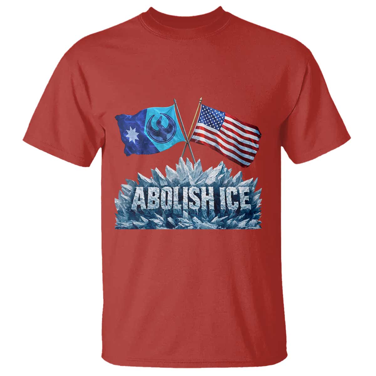 Abolish Ice Minnesota American Flag T Shirt MN Rebel Loon Resistance Protest TS02 Red Print Your Wear