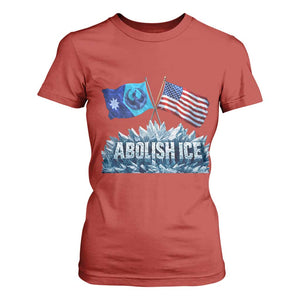Abolish Ice Minnesota American Flag T Shirt For Women MN Rebel Loon Resistance Protest TS02 Red Print Your Wear