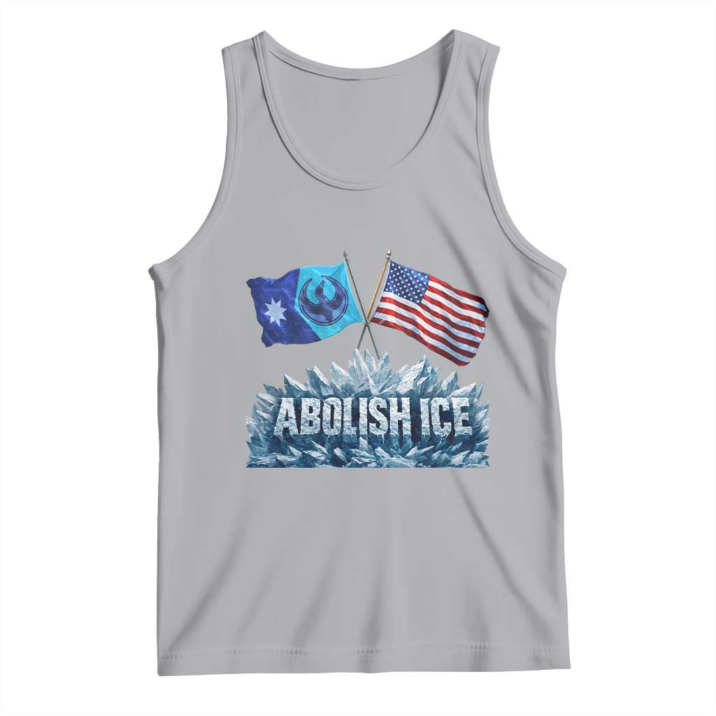 Abolish Ice Minnesota American Flag Tank Top MN Rebel Loon Resistance Protest TS02 Athletic Heather Print Your Wear