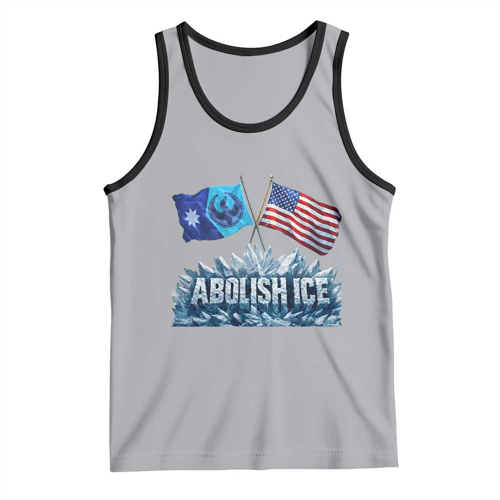 Abolish Ice Minnesota American Flag Tank Top MN Rebel Loon Resistance Protest TS02 Athletic Heather Black Print Your Wear