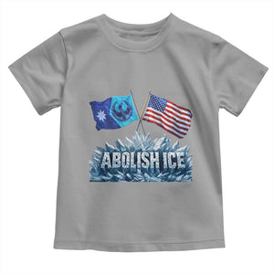 Abolish Ice Minnesota American Flag Toddler T Shirt MN Rebel Loon Resistance Protest TS02 Sport Gray Print Your Wear
