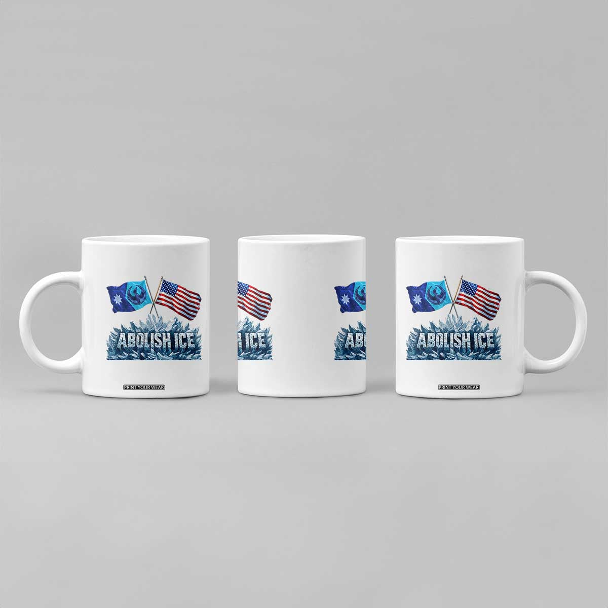 Abolish Ice Minnesota American Flag Coffee Mug MN Rebel Loon Resistance Protest TS02 Print Your Wear