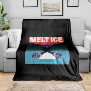 Melt Ice Red Eye Laser Loon Throw Blanket Political Resistance Minnesota Protest TS02 Print Your Wear