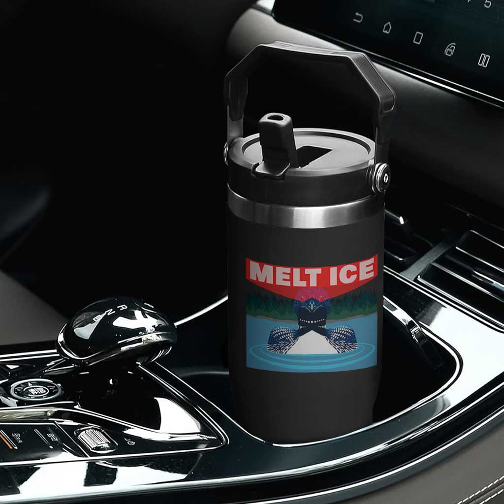 Melt Ice Red Eye Laser Loon Flip Straw Tumbler Political Resistance Minnesota Protest TS02 Print Your Wear