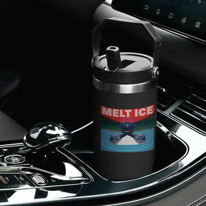 Melt Ice Red Eye Laser Loon Flip Straw Tumbler Political Resistance Minnesota Protest TS02 Print Your Wear