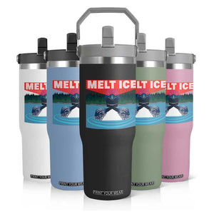 Melt Ice Red Eye Laser Loon Flip Straw Tumbler Political Resistance Minnesota Protest TS02 Print Your Wear