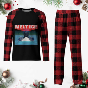 Melt Ice Red Eye Laser Loon Plaid Pajama Set Political Resistance Minnesota Protest TS02 Buffalo Plaid Print Your Wear