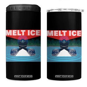 Melt Ice Red Eye Laser Loon 4 in 1 Can Cooler Tumbler Political Resistance Minnesota Protest TS02 One Size: 16 oz Black Print Your Wear