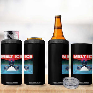 Melt Ice Red Eye Laser Loon 4 in 1 Can Cooler Tumbler Political Resistance Minnesota Protest TS02 Print Your Wear