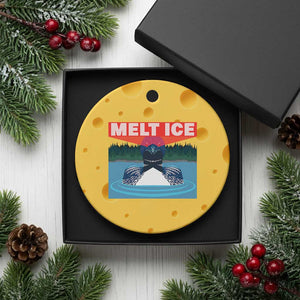 Melt Ice Red Eye Laser Loon Ceramic Ornament Political Resistance Minnesota Protest TS02 1pc Yellow Cheese Print Your Wear