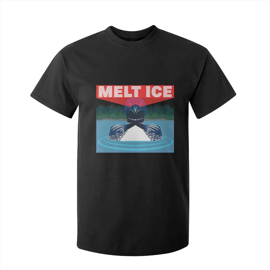 Melt Ice Red Eye Laser Loon T Shirt For Kid Political Resistance Minnesota Protest TS02 Black Print Your Wear