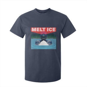 Melt Ice Red Eye Laser Loon T Shirt For Kid Political Resistance Minnesota Protest TS02 Navy Print Your Wear