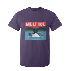 Melt Ice Red Eye Laser Loon T Shirt For Kid Political Resistance Minnesota Protest TS02 Purple Print Your Wear