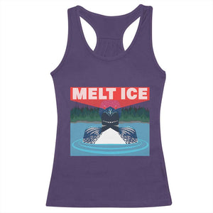Melt Ice Red Eye Laser Loon Racerback Tank Top Political Resistance Minnesota Protest TS02 Purple Print Your Wear