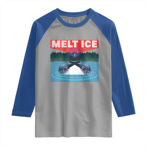 Melt Ice Red Eye Laser Loon Raglan Shirt Political Resistance Minnesota Protest TS02 Sport Gray Royal Print Your Wear
