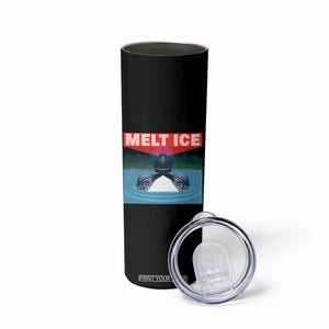 Melt Ice Red Eye Laser Loon Skinny Tumbler Political Resistance Minnesota Protest TS02 Print Your Wear