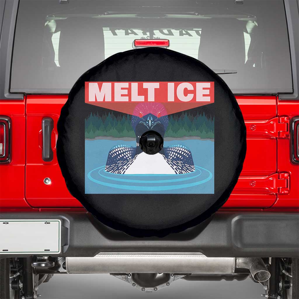 Melt Ice Red Eye Laser Loon Spare Tire Cover Political Resistance Minnesota Protest TS02 Black Print Your Wear
