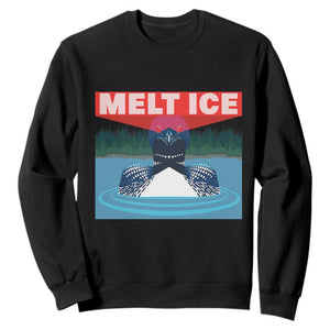 Melt Ice Red Eye Laser Loon Sweatshirt Political Resistance Minnesota Protest TS02 Black Print Your Wear