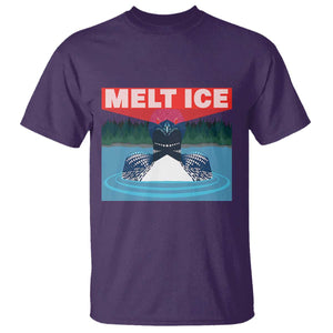 Melt Ice Red Eye Laser Loon T Shirt Political Resistance Minnesota Protest TS02 Purple Print Your Wear