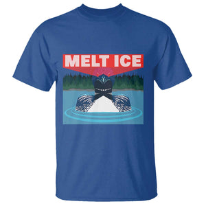 Melt Ice Red Eye Laser Loon T Shirt Political Resistance Minnesota Protest TS02 Royal Blue Print Your Wear