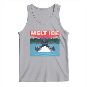 Melt Ice Red Eye Laser Loon Tank Top Political Resistance Minnesota Protest TS02 Athletic Heather Print Your Wear