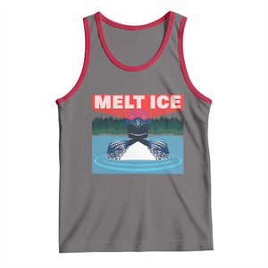 Melt Ice Red Eye Laser Loon Tank Top Political Resistance Minnesota Protest TS02 Deep Heather Red Print Your Wear