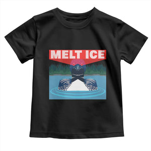 Melt Ice Red Eye Laser Loon Toddler T Shirt Political Resistance Minnesota Protest TS02 Black Print Your Wear