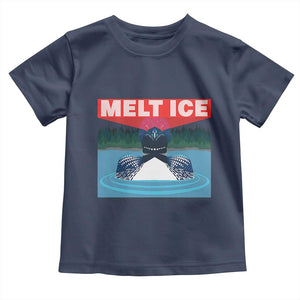 Melt Ice Red Eye Laser Loon Toddler T Shirt Political Resistance Minnesota Protest TS02 Navy Print Your Wear