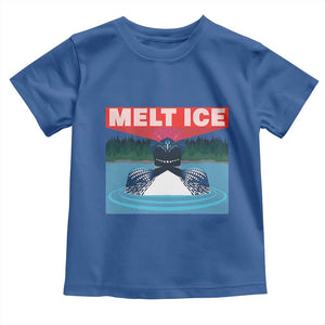 Melt Ice Red Eye Laser Loon Toddler T Shirt Political Resistance Minnesota Protest TS02 Royal Blue Print Your Wear