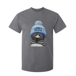 MN Strong Winter Loon with Blue Beanie T Shirt For Kid Stand with Minnesota Justice Protest TS02 Charcoal Print Your Wear