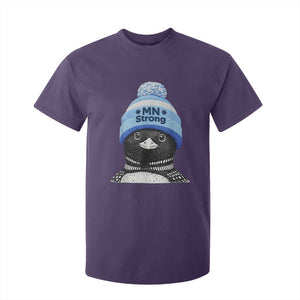 MN Strong Winter Loon with Blue Beanie T Shirt For Kid Stand with Minnesota Justice Protest TS02 Purple Print Your Wear