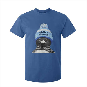 MN Strong Winter Loon with Blue Beanie T Shirt For Kid Stand with Minnesota Justice Protest TS02 Royal Blue Print Your Wear