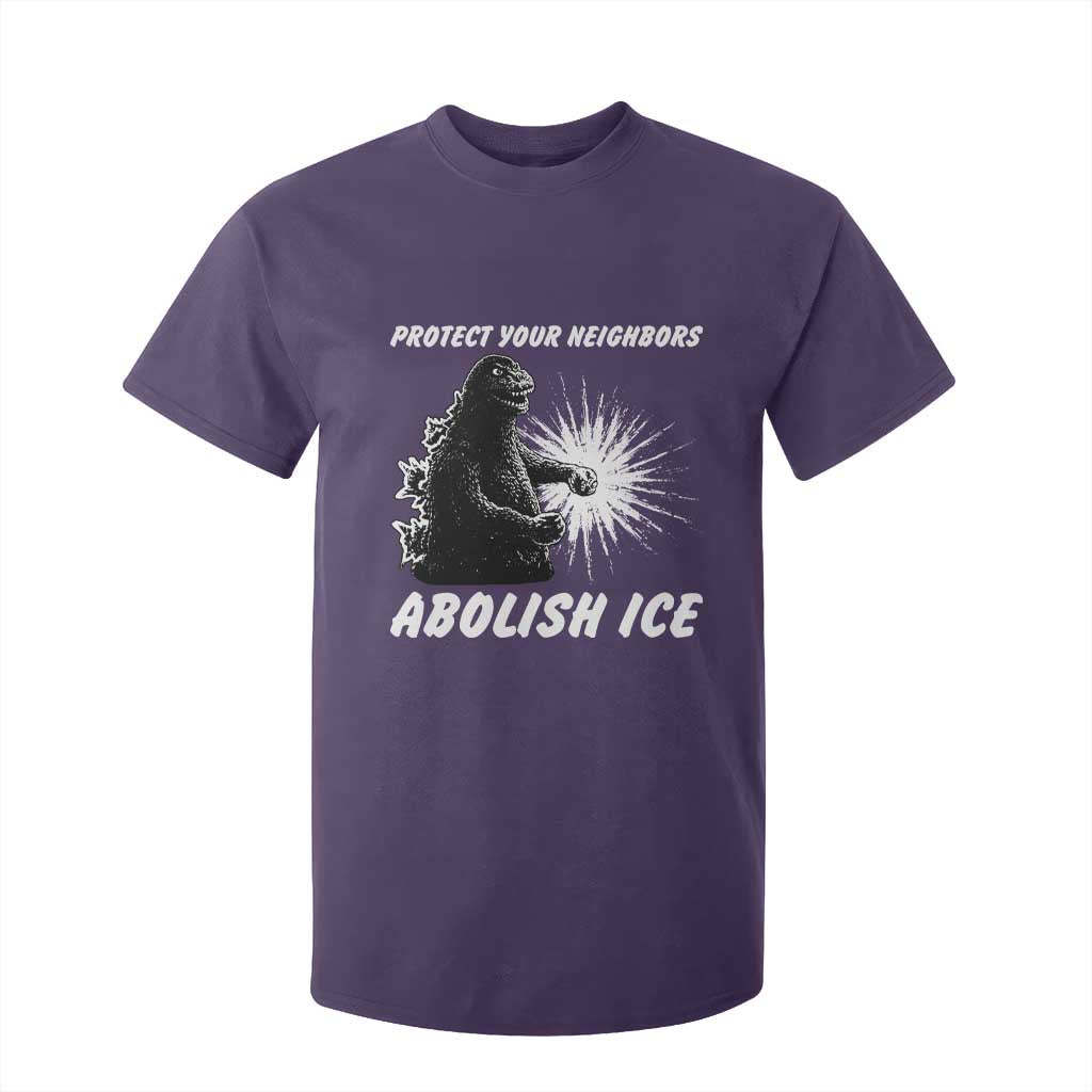 Protect Your Neighbors Abolish Ice T Shirt For Kid Monster Resitance Protest Graphic TS02 Purple Print Your Wear