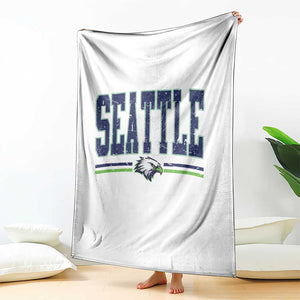 Seattle City Pride Throw Blanket Vintage Game Day Sports Fan Style TS02 Print Your Wear