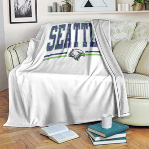 Seattle City Pride Throw Blanket Vintage Game Day Sports Fan Style TS02 Print Your Wear