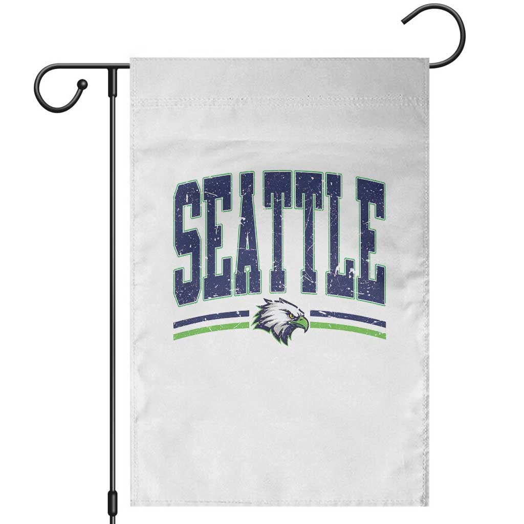 Seattle City Pride Garden Flag Vintage Game Day Sports Fan Style TS02 White Print Your Wear