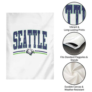 Seattle City Pride Garden Flag Vintage Game Day Sports Fan Style TS02 Print Your Wear
