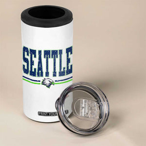 Seattle City Pride 4 in 1 Can Cooler Tumbler Vintage Game Day Sports Fan Style TS02 Print Your Wear