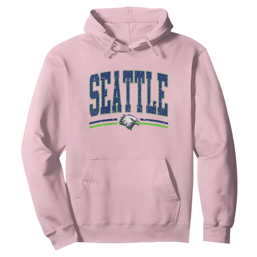 Seattle City Pride Hoodie Vintage Game Day Sports Fan Style TS02 Light Pink Print Your Wear