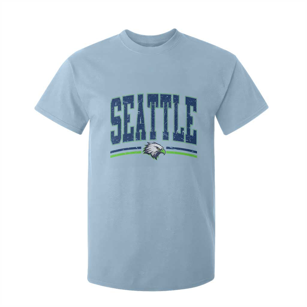 Seattle City Pride T Shirt For Kid Vintage Game Day Sports Fan Style TS02 Light Blue Print Your Wear