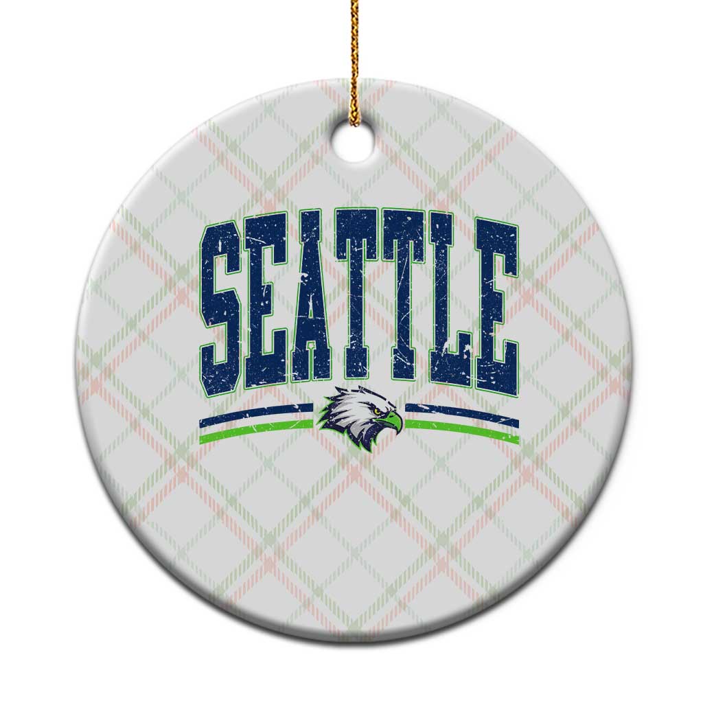 Seattle City Pride Ceramic Ornament Vintage Game Day Sports Fan Style TS02 1pc Christmas Plaid Print Your Wear