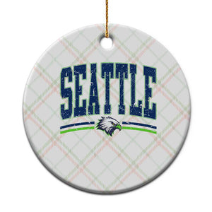 Seattle City Pride Ceramic Ornament Vintage Game Day Sports Fan Style TS02 1pc Christmas Plaid Print Your Wear